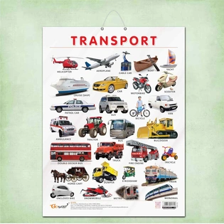 TRANSPORT CHART GLOSS LAMINATED |Discovering Vehicles: Laminated Guide to Transportation Hardcover