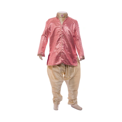 ETHNI KS NEU - RON Kurta & Pyjama Set- Pink and Gold