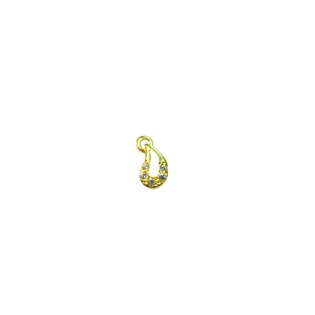 Vinayak Cubic Zirconia Gold Nose Stud(keri)