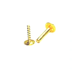 Vinayak 9 american diamond Gold Nose Stud (w)