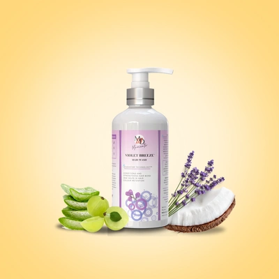 Violet Breeze | Conditioning Shampoo | Dry, Curly, Chemically Treated Hair | Sulphate, Paraben & SLS Free