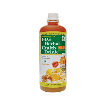 SKSB GLG-HHD Garlic Lemon Ginger Apple Cider Vinegar Lichi Honey Syrup / Herbal Heart Care Drink - 525 ml