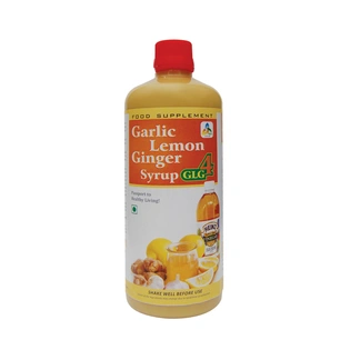 SKSB GLG4 Garlic Lemon Ginger Apple Cider Vinegar Syrup / Herbal Heart Care Drink - WITHOUT HONEY - 525 ml