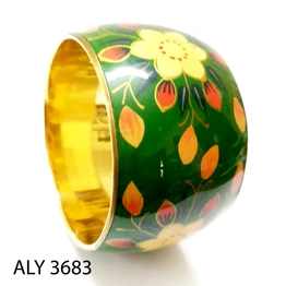 (Pack of 100 Boxes) Hand styling Green Flower Bangles for all occasions - Indian Bangle with Love