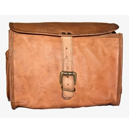 Desert Town Unisex Genuine Leather 8 Ltr. Vintage Brown Regular Messenger Bag 10X8"-(MESS107)