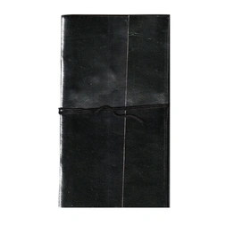 Desert Town Unisex Leather Bound 196 Pages Black Handmade Unlined Paper Diary 5X9"-DIRL104