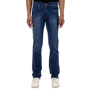 Pitchers Men's Blue Coloure with Whisher knitted Cotton Lycra(Stretchable)PJ221denim Jeans Pant