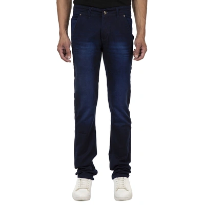 Pitchers Men's Dark Blue Tint Cross Pocket Cotton Lycra(Stretchable)PJ031 denim Jeans Pant