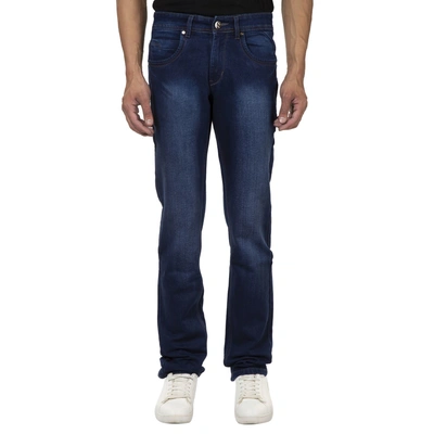 Pitchers Men's Blue Normal Wash Five Pocket Cotton Lycra(Stretchable)PJ032 denim Jeans Pant