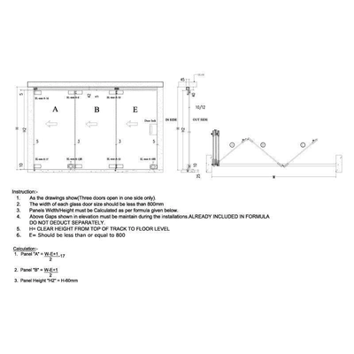 Ozone - Sliding Folding System - 444 - SL-444 (3 Panel)