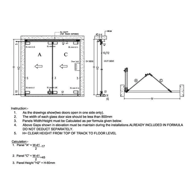 Ozone - Sliding Folding System - 444 - SL-444 (2 Panel)