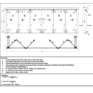 Ozone - Sliding Folding System - 444 - SL-444 (3 Plus 3 Panel)