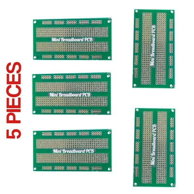 5 Pieces Breadboard Layout Solderable 450 Points PCB For DIY Electronics Projects