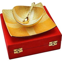 20 Piece - Unique Gold Plated Brass Decorative Bowl Set