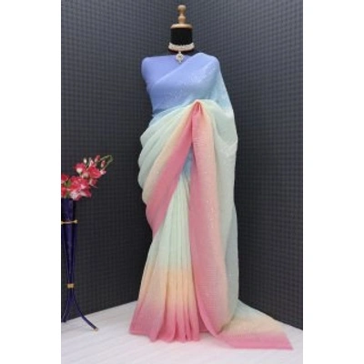 SHIV Georgette Sequence Work Saree