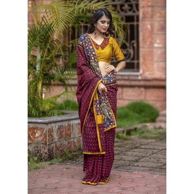 Pure Mulmul Cotton Silk Saree with Digital Print - Elegant Ethnic Wear