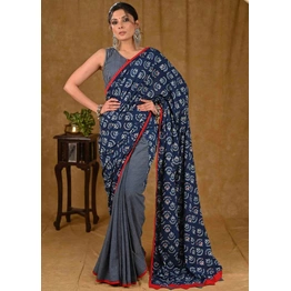 Timeless Beauty: Pure Mulmul Cotton Silk Saree - Luxury Blend of Elegance and Comfort