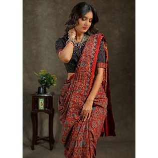 Exquisite Linen Saree: Luxury Blend of Pure Mulmul Cotton Silk