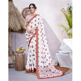 Georgette Saree with Lace Border