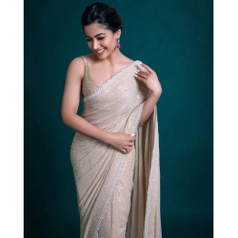 Exquisite Embroidered Bollywood Georgette Saree with Sequin Details