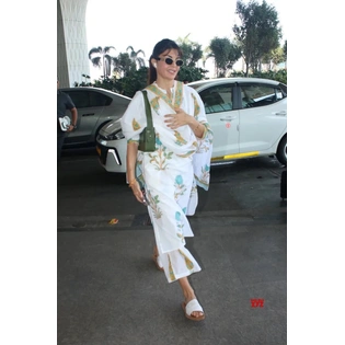 Jacqueline Fernandez Pretty Suit with Heavy Maslin Cotton Top & Palazzo Pants