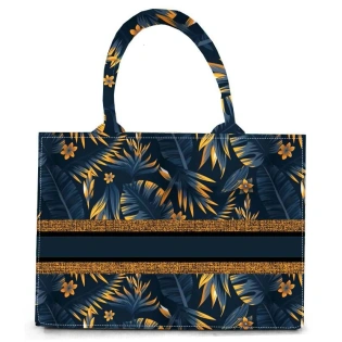 Geometric Printed Oversized Structured Tote Bag