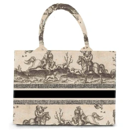 Animal Skin Printed Oversized Structured Tote Bag