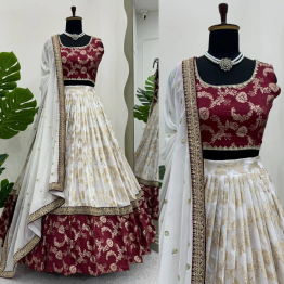 Queen Exquisite Pure Zari South Indian Lehenga Choli