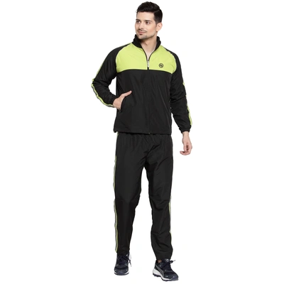 Vella Black Neon Color Radium Tape Tracksuit