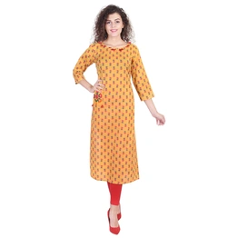 Vihaan Impex Jaipuri Designer Tunic Long Cotton A-Line Women Dress Partywear Kurti for Women