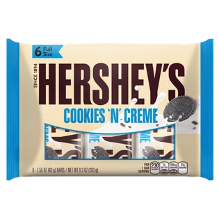 HERSHEY'S Cookies ‘n’ Creme Bars, 9.3 oz