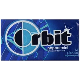 Wrigleys orbit peppermint sugarfree Chewing gum (14 sticks per pack X pack of 4)