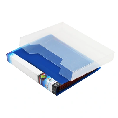 Keny Stationery Multipurpose Visiting Card Organizer Case | Large Capacity: 1 Folder of 800 Cards in a Box | With A to Z Index Set | Transparent Slots Holder | Ideal for Business & Membership Cards | Systematic & Portable | (760/800B)