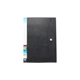 Keny Display File | Clear Leaves | Best for FC/ FS / Foolscap / Legal Size | 10 Folders | Plastic Clip | Button Flap | (858F/10F)