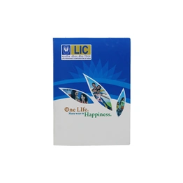 Keny Stationery LIC Clear Leaf Display File | Life Insurance Policy File | Medical Insurance File | 4 Leaves or Folders | Best for A4 Size Paper | Multi-Colour (860A)