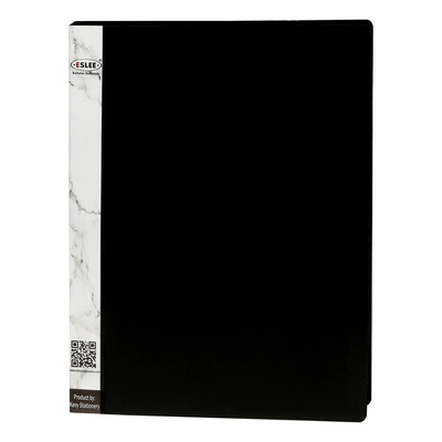 Eslee Ring Binder | Best for FC Size Paper | 2D Shaped 25mm Rings | Front Pocket File | D Shaped Ring Clip | (EO64FC2D25 )