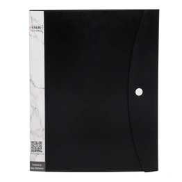 Eslee Display File | Leaves File | Best for FC / FS / Foolscap / Legal Size Paper | 40 Pockets Folder | with Button Flap |(EO112FC40)