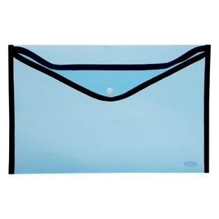 Eslee Crossline Envelope File | Document Folder | Best for A4 Size | with Stitch Border | Crossline Texture | Snap Button Closure | (EC306A4)