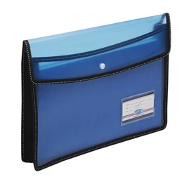 Eslee Crossline Envelope File | Document Folder | Best for A4 Size | Square Cube Texture | Snap Button Closure |- (ESC311A4)