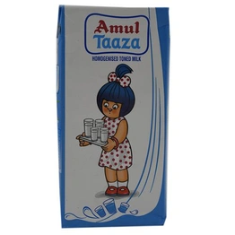 Amul Taaza Homogenised Toned Milk