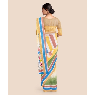 Pure Cotton Hand Painted Kasavu Saree