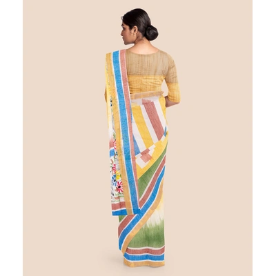 Pure Cotton Hand Painted Kasavu Saree