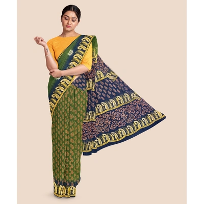 Printed Mulmul Pure Cotton Saree