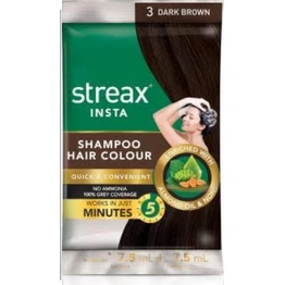 Streax Shampoo Hair Colour Dark Brown (3)