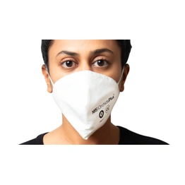 OrchidsPlus SITRA Approved N-95 Face Mask | 3 Layer (2 Layer 100% Cotton, 1 Layer Melt Blown Filter) | Reusable (Last Upto 7 Days, 12Hrs of Daily Usage)| High Filtration Efficiency - White