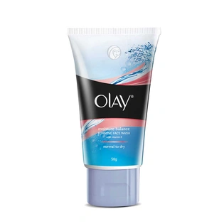 OLAY MOISTURE-BALANCE FOAMING FACE WASH WITH VITAMIN E