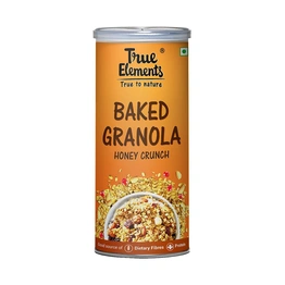 TRUE ELEMENTS BAKED GRANOLA HONEY CRUNCH 350GM