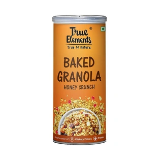 TRUE ELEMENTS BAKED GRANOLA HONEY CRUNCH 350GM