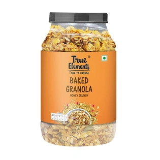 TRUE ELEMENTS BAKED GRANOLA HONEY CRUNCH 750GM