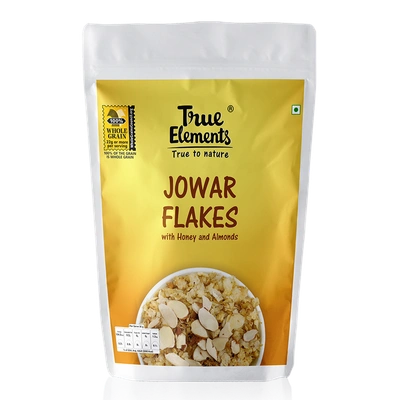 TRUE ELEMENTS JOWAR FLAKES WITH HONEY AND ALMONDS 400GM